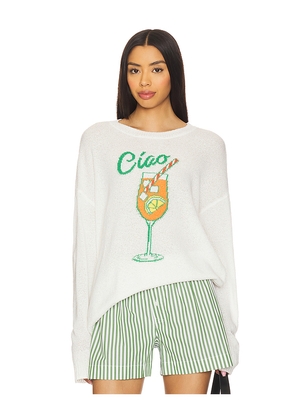 Show Me Your Mumu Woodsy Sweater in White. Size XL. Also in L, XXL.