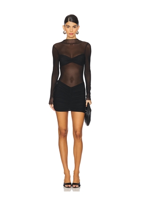 superdown Carolina Mini Dress in Black. Size L. Also in XS, M.