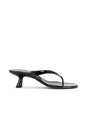 SIMONMILLER Beep Thong Sandal in Black. Size 37. Also in 35, 38, 39, 40, 41.