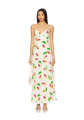 SWF Halter Maxi Dress in Ivory. Size S. Also in M, XS.