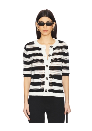 Sanctuary Open Knit Sweater Jacket in Black. Size XXS. Also in S.