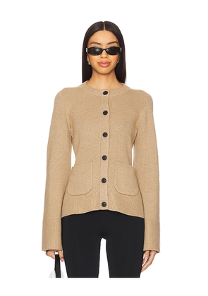 PISTOLA Dani Cardigan in Tan. Size M. Also in XS, S, L.