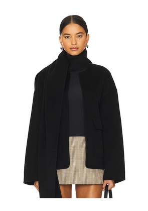 Rue Sophie Jardin Scarf Jacket in Black. Size M. Also in L, XL.