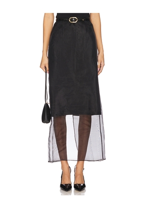 Rag & Bone Annebet Organza Skirt in Black. Size 2. Also in 0, 4, 6.