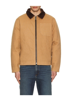 Schott Union Canvas Down Filled Jacket in Brown. Size XL/1X. Also in S.