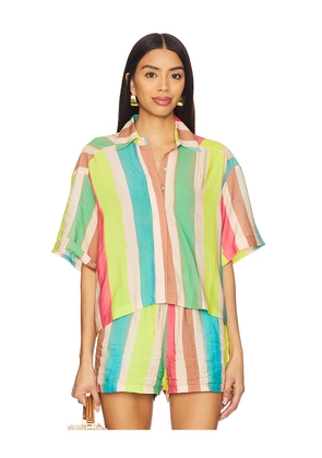 PQ Blake Button Top in Green. Size XS/S. Also in M/L.