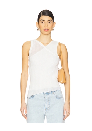 SOVERE Duality Layered Tank in White. Size M. Also in S, XL.