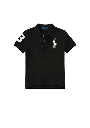 Polo Ralph Lauren Kids Short-Sleeve Big Pony Mesh Polo in Black. Size 5. Also in 2, 4.