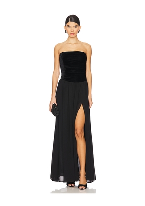 Tularosa Taylor Velvet Gown in Black. Size L. Also in XS, M.