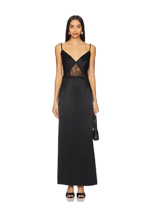 SNDYS Halliwel Maxi Dress in Black. Size M. Also in S, XXS.