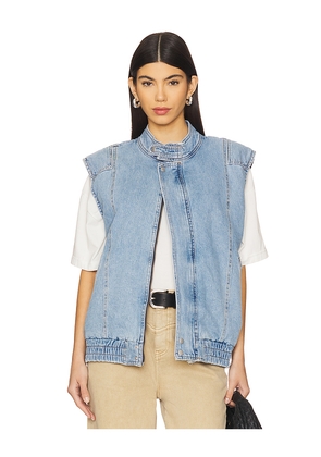Seventy + Mochi Juno Sleeveless Jacket in Blue. Size XXS. Also in XS.