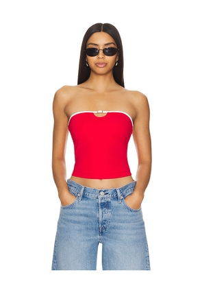 superdown Whitney Strapless Top in Red. Size L. Also in XL.