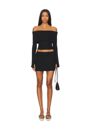 superdown Marks Skirt Set in Black. Size M. Also in L, S, XL.