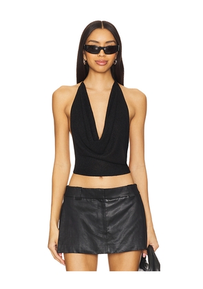 superdown Rubie Cowl Neck Top in Black. Size M. Also in S, L.