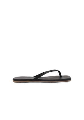 TKEES Lily Square Toe Flip Flop in Black. Size 6. Also in 10, 7, 8, 9.