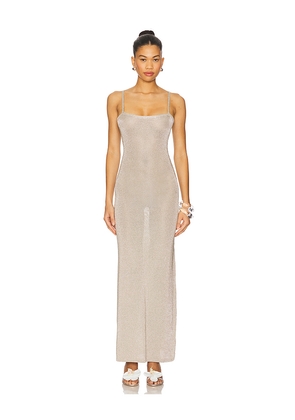 superdown Dalilah Maxi Dress in Metallic Silver. Size M. Also in L.