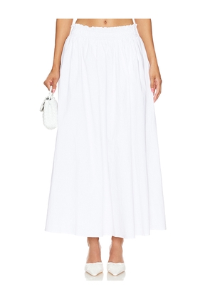 Tularosa Donna Maxi Skirt in White. Size M. Also in L, XL.
