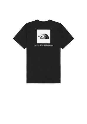 The North Face Short Sleeve Core Box NSE Tee in Black. Size M. Also in L, S, XL/1X.