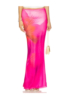 Runaway The Label Zarela Maxi Skirt in Pink. Size M. Also in L, S, XS.