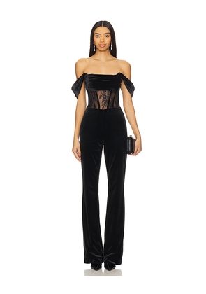 retrofete Leni Jumpsuit in Black. Size XL. Also in XXL.