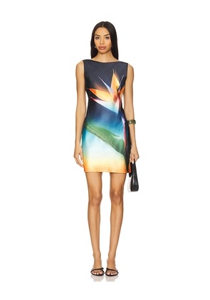 Runaway The Label Samsara Mini Dress in Blue. Size S. Also in XS, M.