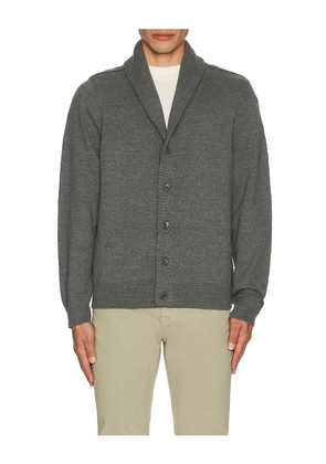 Reigning Champ Cotton Slub Laurel Cardigan in Charcoal. Size XL/1X. Also in S.