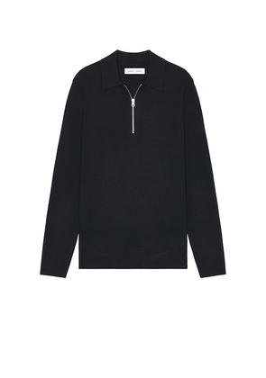 SAMSOE SAMSOE Guna Half Zip Sweater in Blue. Size XL/1X. Also in S.