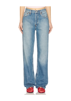 RE/DONE 90s High Rise Loose Jeans in Blue. Size 25. Also in 23, 31.