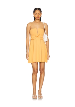 Susana Monaco Carryover Bow V Wire Dress in Orange. Size S. Also in M.