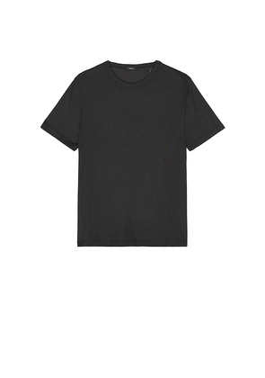 Theory Anemone Essential Tee in Black. Size S. Also in M, XL/1X, XXL/2X.
