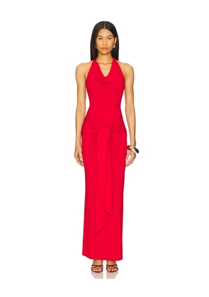 superdown Mariza Halter Maxi Dress in Red. Size M. Also in XS, S.