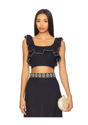 Rosewater House Malika Bustier Top in Navy. Size XS/S. Also in M/L.
