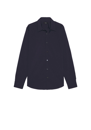 Theory Sylvain Wealth Shirt in Navy. Size M. Also in S, XXL/2X.