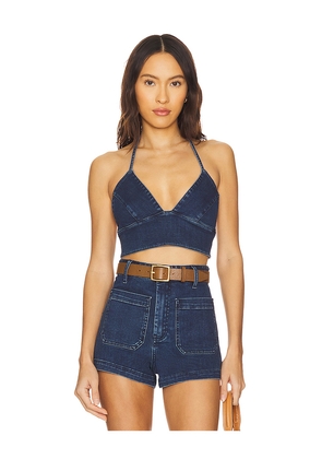 Show Me Your Mumu Palm Springs Top in Blue. Size M. Also in XS, S, L, XL.