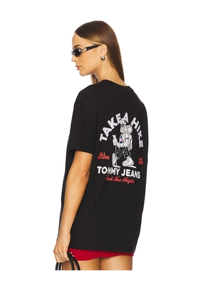 Tommy Jeans Outdoors Novelty Tee in Black. Size S. Also in M.