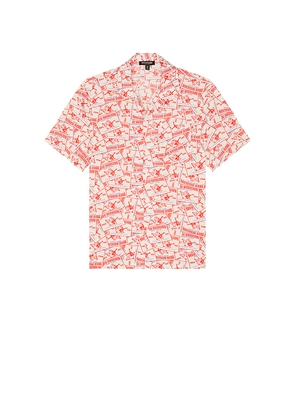 True Religion Chambray Core Shirt in Red. Size M. Also in L, XL/1X.