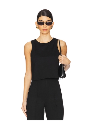Ripley Rader Ponte Knit Tank Top in Black. Size M. Also in S, XS, L.
