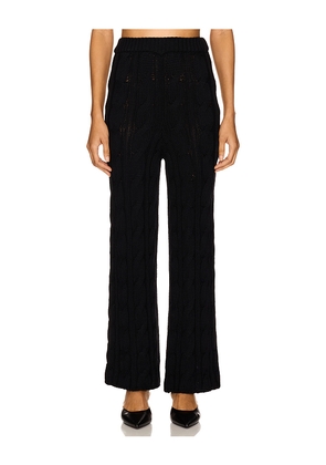 Rowen Rose Knit Pant in Black. Size M. Also in L.
