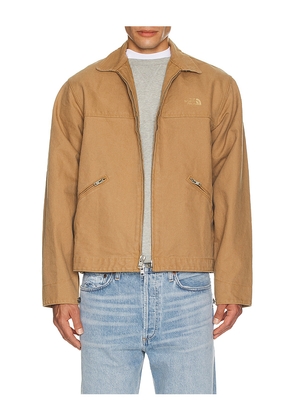 The North Face Cedar Canvas Work Jacket in Brown. Size L. Also in M, S.