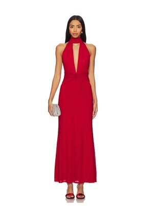 Runaway The Label Antoine Maxi Dress in Red. Size M. Also in XS, S, L, XL/1X.