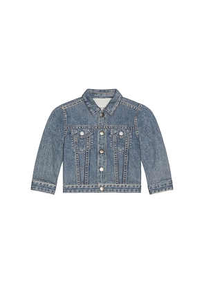 Rag & Bone Mini Miramar Trucker Jacket in Blue. Size 3/4. Also in 5/6.