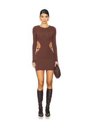 superdown Torianna Mini Dress in Chocolate. Size M. Also in L, S, XL, XS.