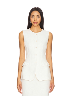 Posse Matilda Gilet in Ivory. Size M. Also in S, L.