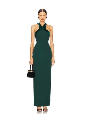 SAU LEE Eloise Gown in Green. Size 00. Also in 2, 0, 4, 6, 8, 10, 12.