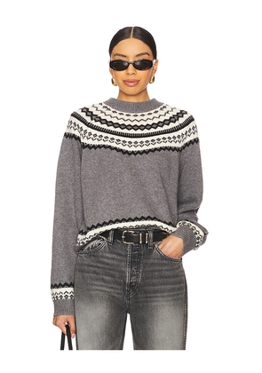 Tularosa Kiva Fairisle Sweater in Grey. Size M. Also in L.