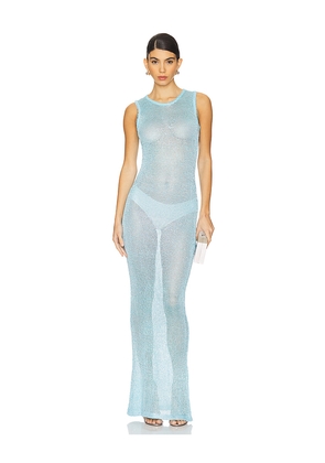 superdown Alix Maxi Dress in Baby Blue. Size M. Also in XS, S, L.