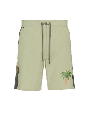 ROARK Passage Hemp Swim Short in Green. Size 30. Also in 28, 31.