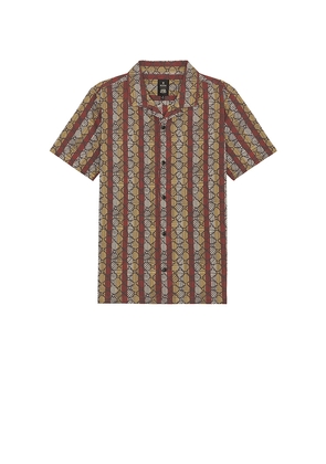 ROARK Gonzo Woven Shirt in Red. Size M. Also in L, XL/1X.