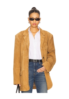 Smythe Suede Weekend Jacket in Cognac. Size XS/S. Also in M/L.