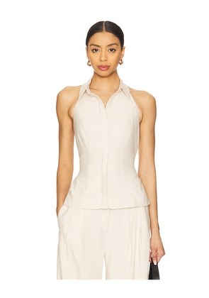 SOVERE Eve Top in Beige. Size M. Also in XS, S, L.